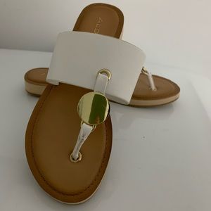 Aldo summer t-strap flat sandals
